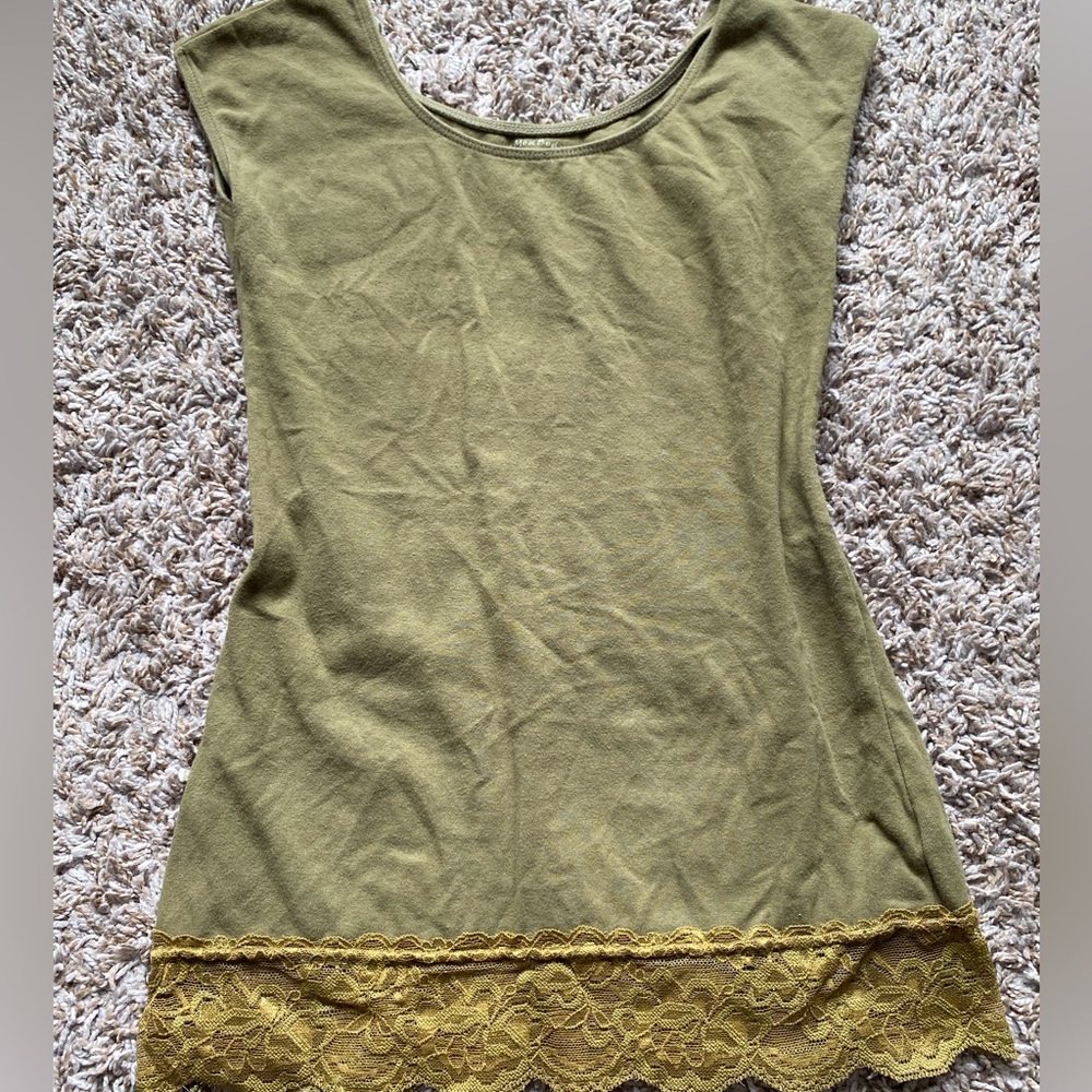 Green tank top